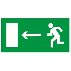 Знак E04 Направление к эвакуационному выходу налево 150х300мм