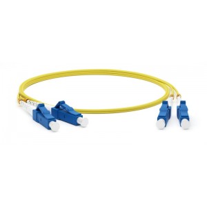 Hyperline FC-D2-9-LC/UR-LC/UR-H-5M-LSZH-YL Патч-корд волоконно-оптический