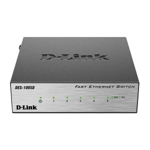 D-Link DL-DES-1005D/O2B Неуправляемый коммутатор с 5 портами 10/100BASE-TX