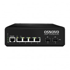 Osnovo SW-80402-IL(port 90W,360W) Промышленный управляемый (L2+) PoE коммутатор
