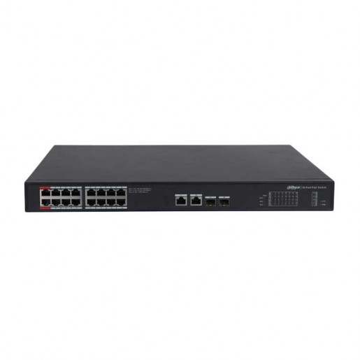 Dahua DH-PFS3228-24GT-240 24-портовый неуправляемый гигабитный коммутатор с PoE Dahua DH-PFS3228-24GT-240 24-портовый неуправляемый гигабитный коммутатор с PoE