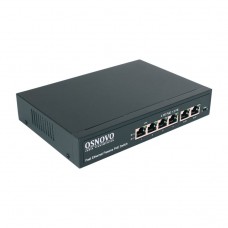 Osnovo SW-20600/A(80W) Passive PoE коммутатор Fast Ethernet на 6 портов
