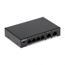 Dahua DH-PFS3006-4ET-60 Коммутатор с РоЕ 4-портовый неуправляемый