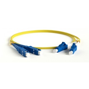 Hyperline FC-D2-9-LC/UR-SC/UR-H-5M-LSZH-YL Патч-корд волоконно-оптический