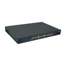 Osnovo SW-8244/L(400W) Управляемый L2+ PoE коммутатор Gigabit Ethernet на 24 RJ45 PoE + 4 x GE Combo