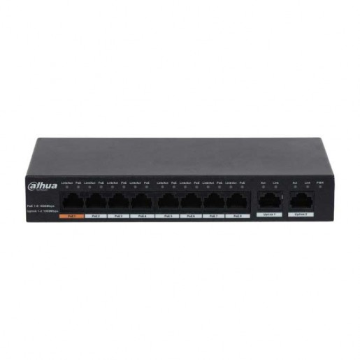 Dahua DH-PFS3010-8GT-96 Коммутатор с РоЕ 8-портовый неуправляемый Dahua DH-PFS3010-8GT-96 Коммутатор с РоЕ 8-портовый неуправляемый