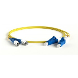 Hyperline FC-D2-9-FC/UR-LC/UR-H-1M-LSZH-YL Патч-корд волоконно-оптический (шнур)