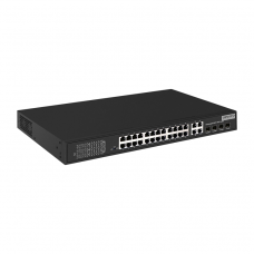 Osnovo SW-62444(400W) PoE коммутатор Fast Ethernet на 24 x RJ45 портов + 4 x GE Combo uplink порта