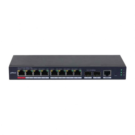 Dahua DH-S4210-8GT-110 Коммутатор с PoE. Уровень L2 с 8 портам Dahua DH-S4210-8GT-110 Коммутатор с PoE. Уровень L2 с 8 портам
